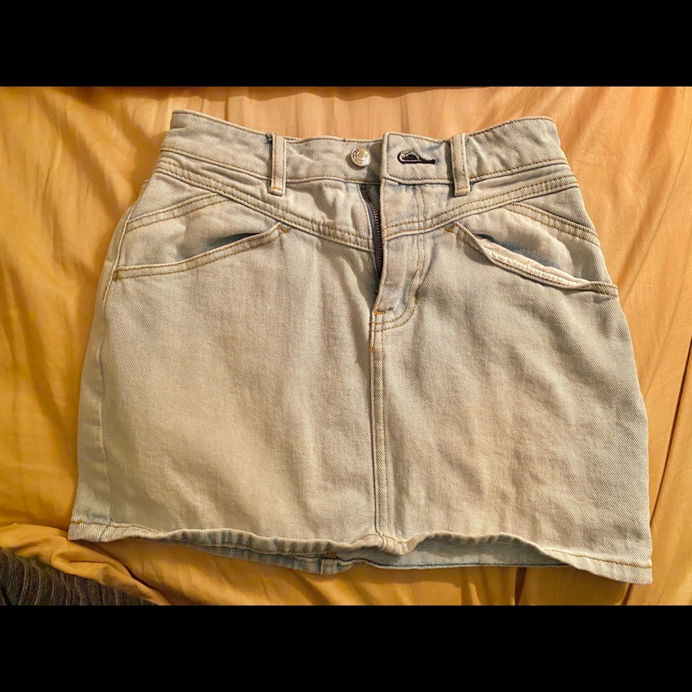 pacsun denim skirt